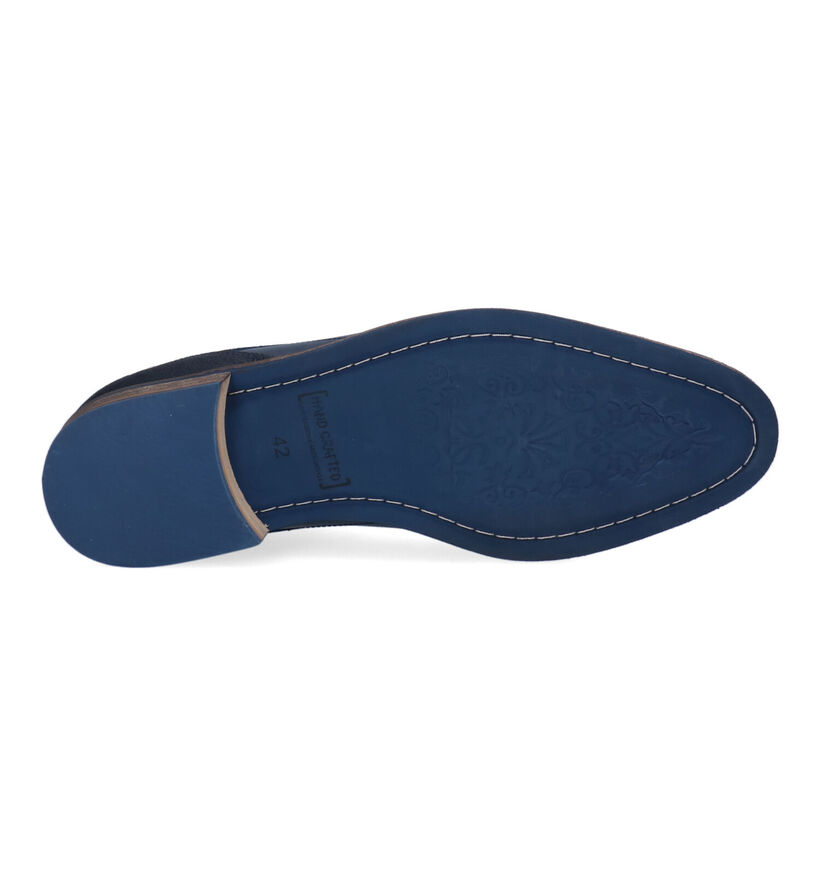 Bullboxer Blauwe Geklede Veterschoenen in leer (319438)