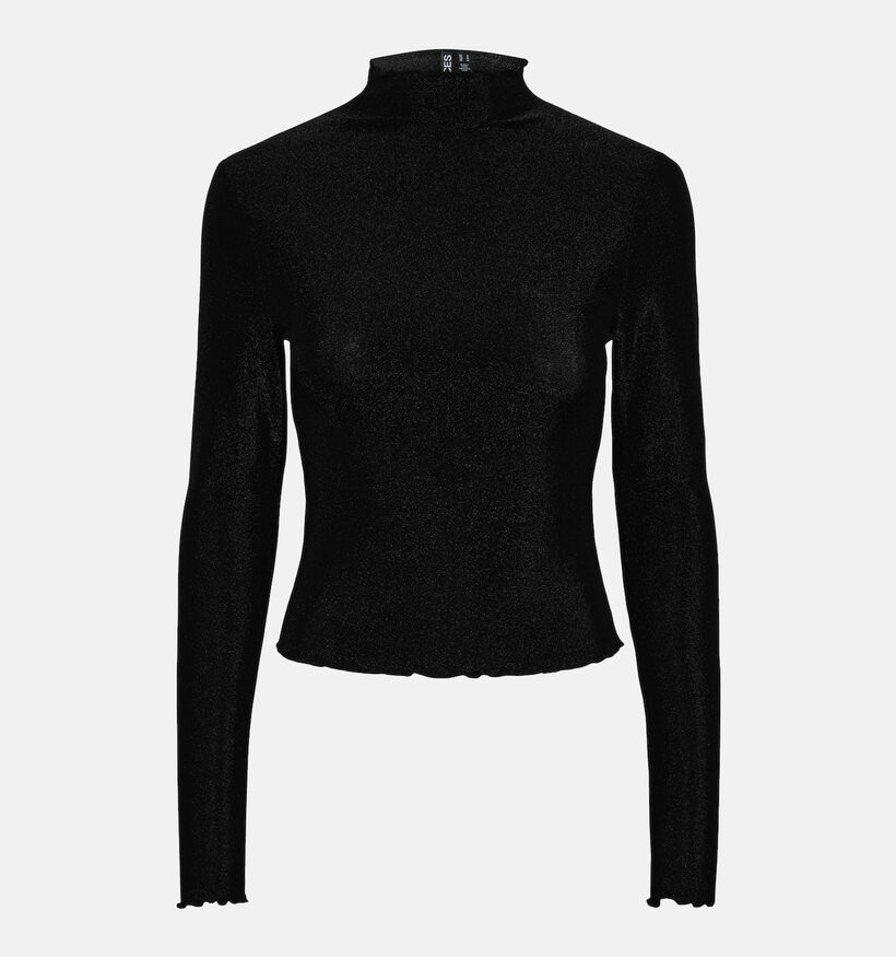 Pieces Sandra Zwarte Longsleeve voor dames (348359)
