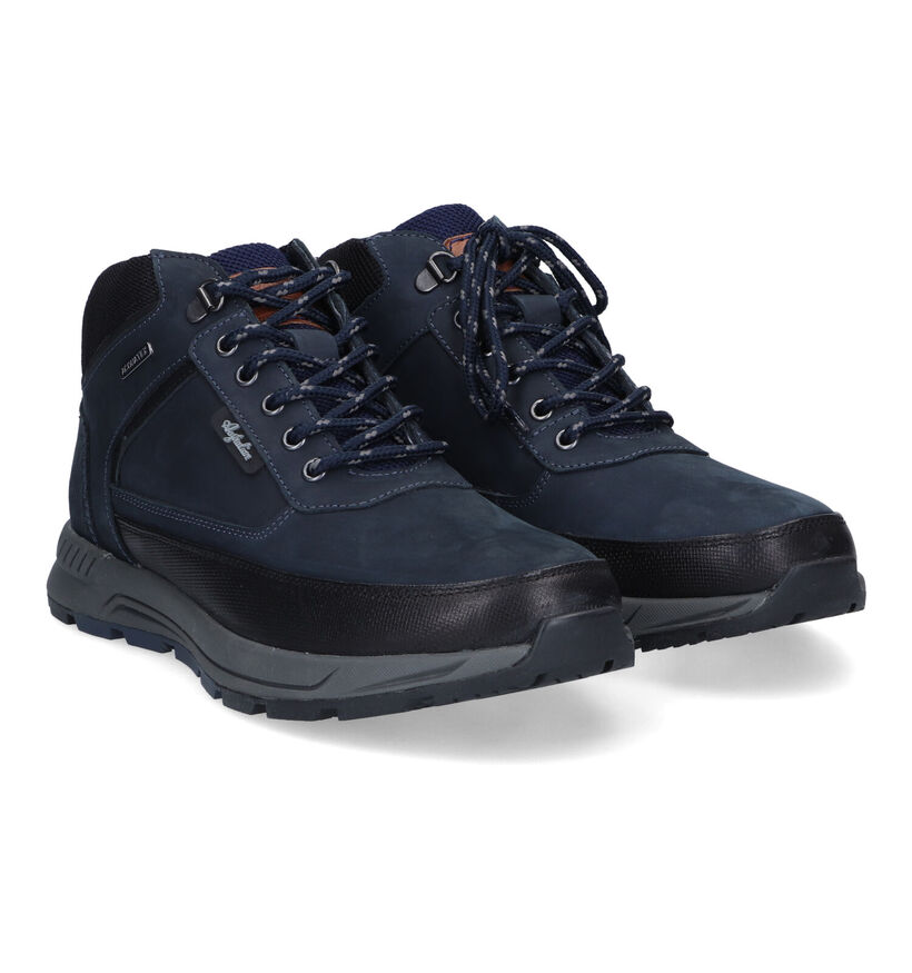 Australian Walker Blauwe Veterschoenen in nubuck (313349)