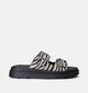 Tamaris Nu-pieds plates en Noir pour femmes (357722)