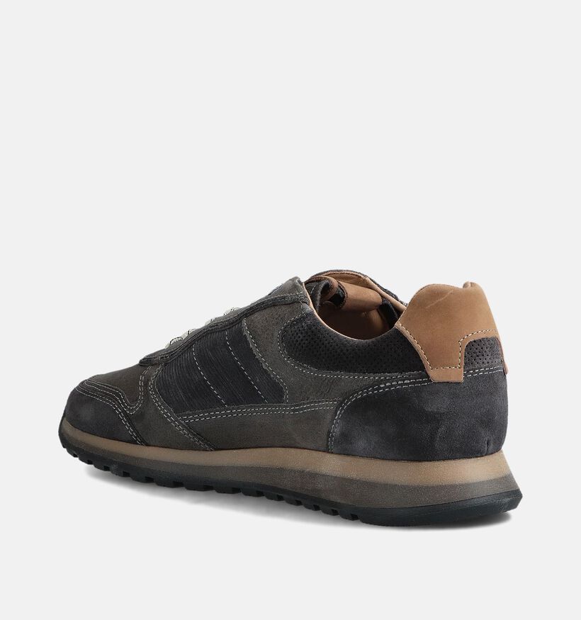 Bufflox Madrid Chaussures plates en Noir/Gris pour hommes (363432) - pour semelles orthopédiques