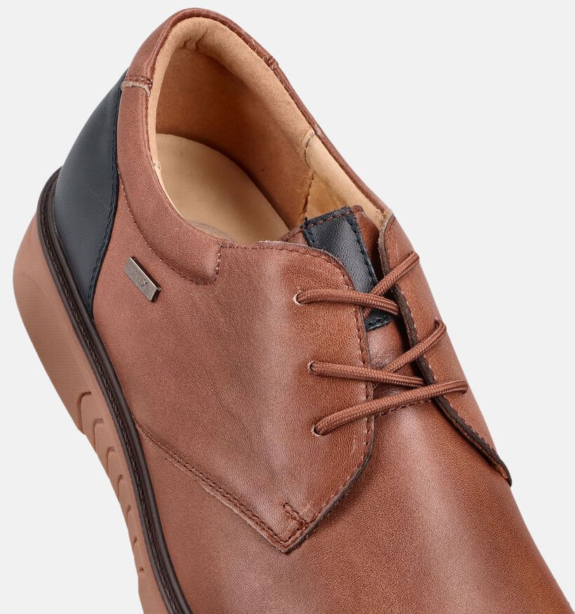 G-Comfort Chaussures confort en Cognac pour hommes (368942) - pour semelles orthop&eacute;diques