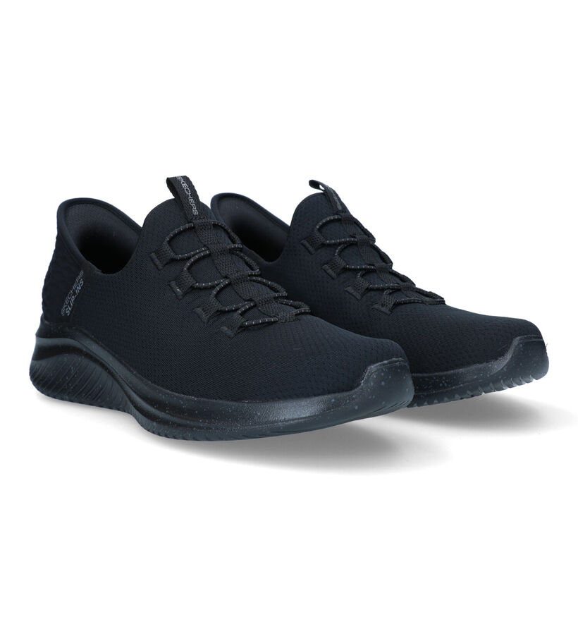 Skechers Ultra Flex 3.0 Slip-ins en Noir pour hommes (326186) - pour semelles orthopédiques