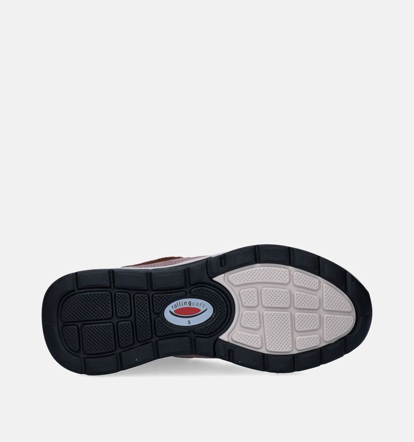 Gabor Rollingsoft Baskets en Brun pour femmes (344819) - pour semelles orthopédiques