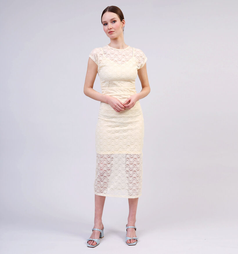SISTERS POINT Vupa Robe en Jaune pour femmes (363313)