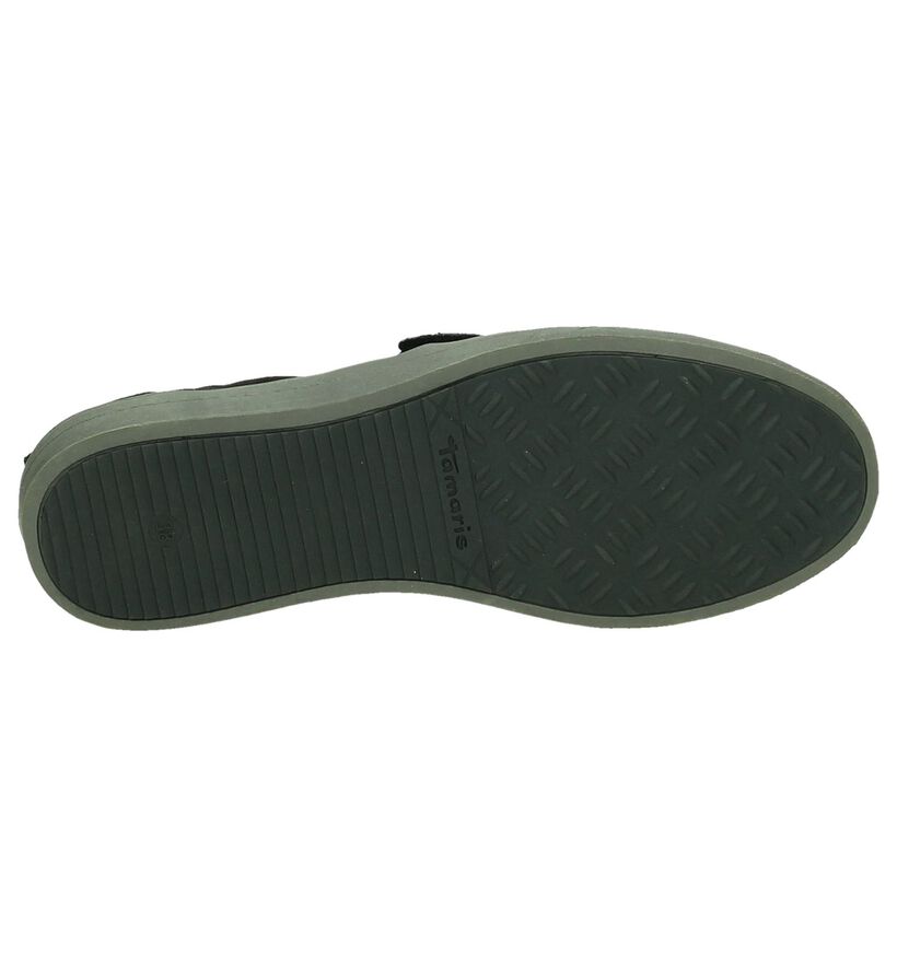 Tamaris Chaussures slip-on en Noir en textile (193114)
