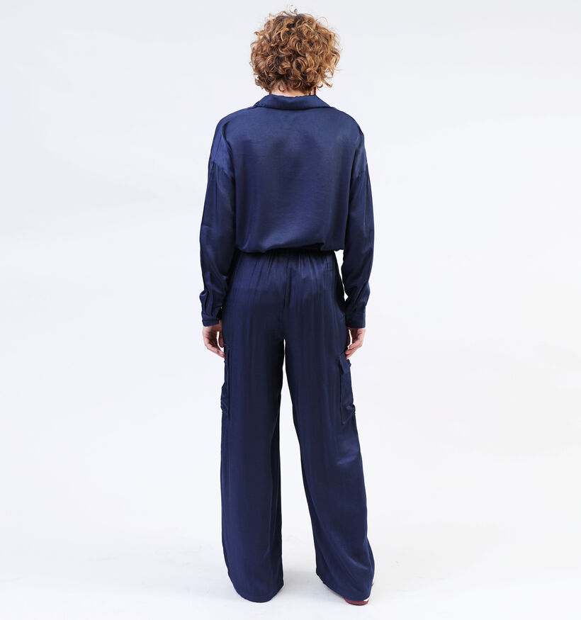 Vila Silla Blauwe Cargo Broek voor dames (336680)