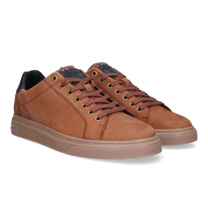 Bullboxer Chaussures à lacets en Cognac pour hommes (324944) - pour semelles orthopédiques