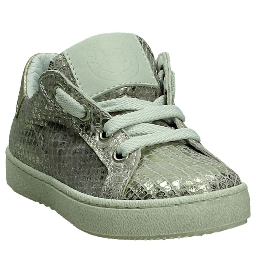 Hampton Bays Zilveren Metallic Sneakers in nubuck (189858)