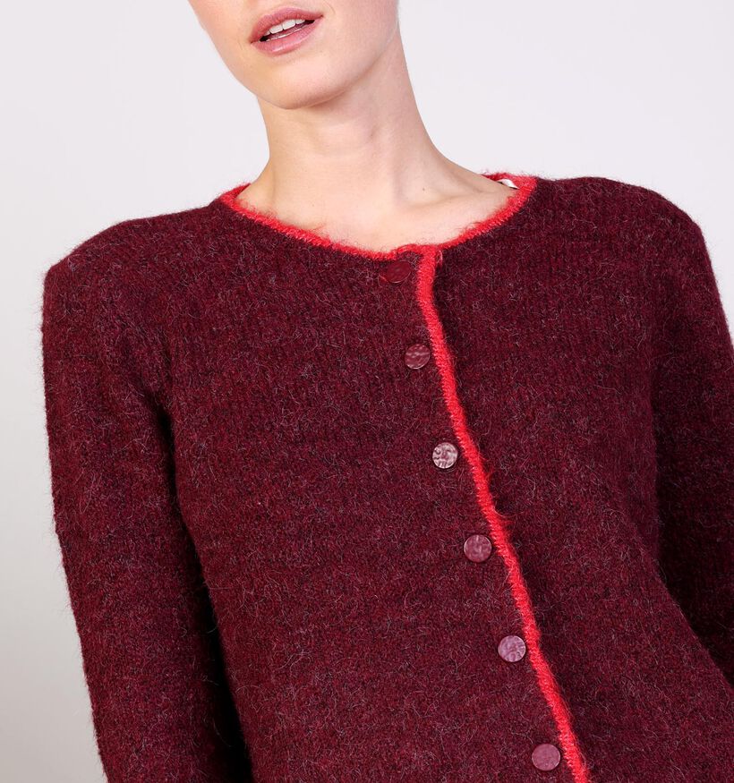 JDY Zoey Bordeaux Cardigan JDY Zoey Bordeaux Cardigan voor dames (362419)