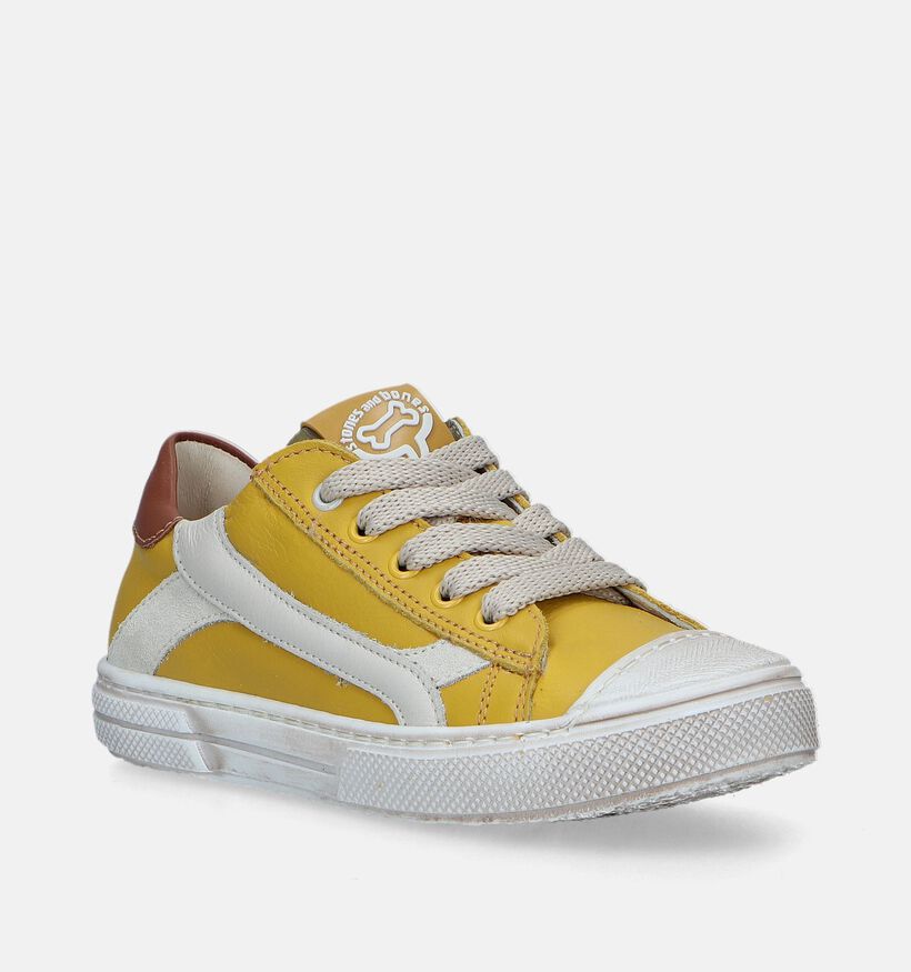 STONES and BONES Maust Gele Lage schoenen voor jongens (336517) - geschikt voor steunzolen