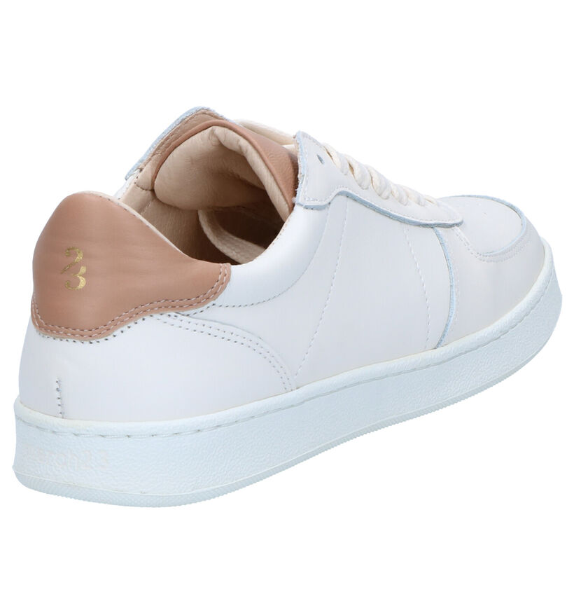 March23 Jade Baskets en Blanc en cuir (283267)