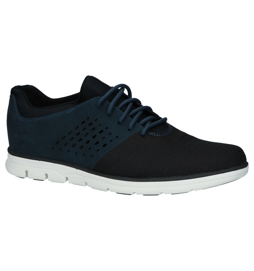 Timberland Bradstreet Donkerblauwe Casual Instappers in stof (212331)