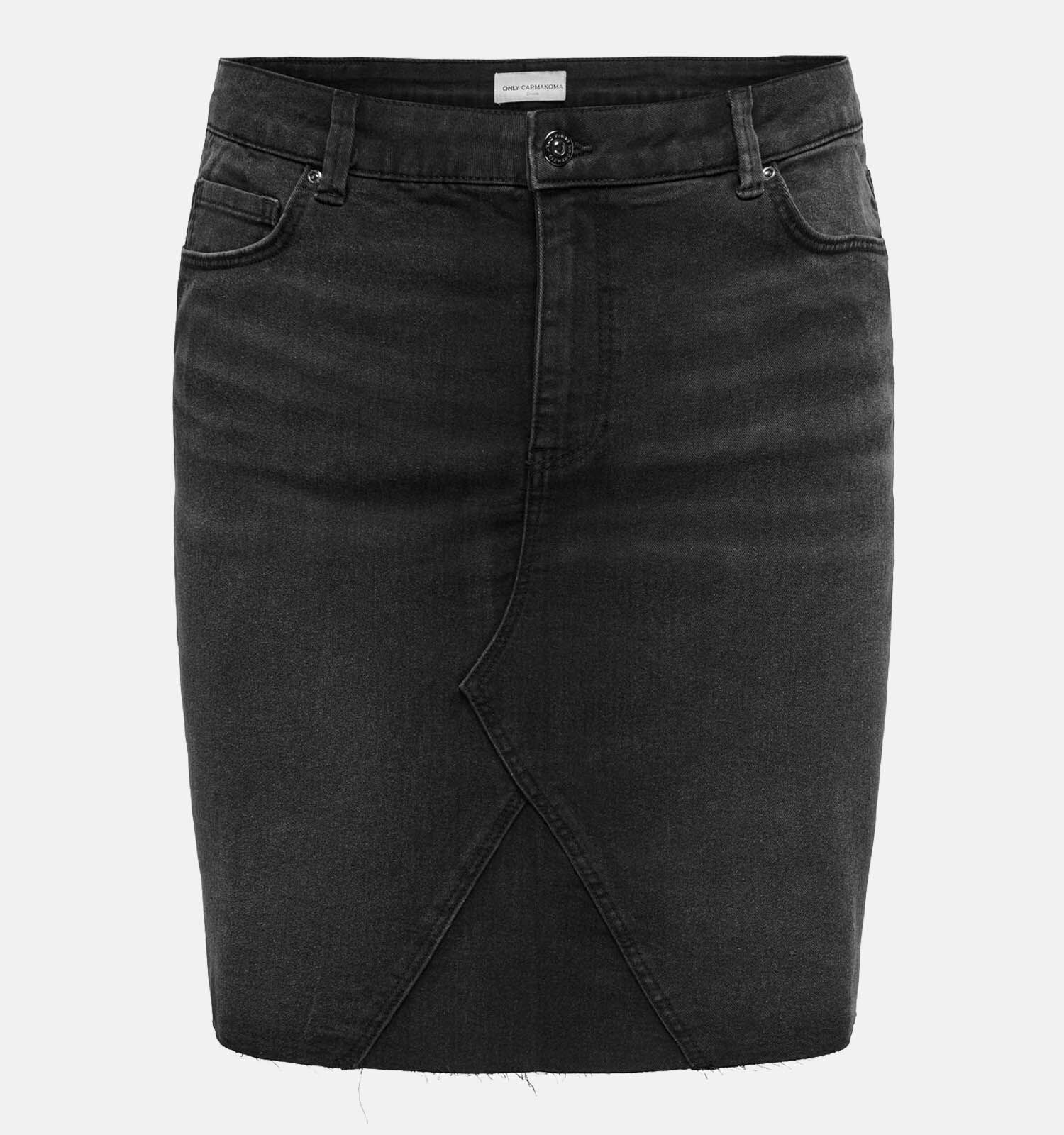 ONLY Carmakoma Sloan Zwarte Jeansrok Dames Rokken Online op TORFS.BE