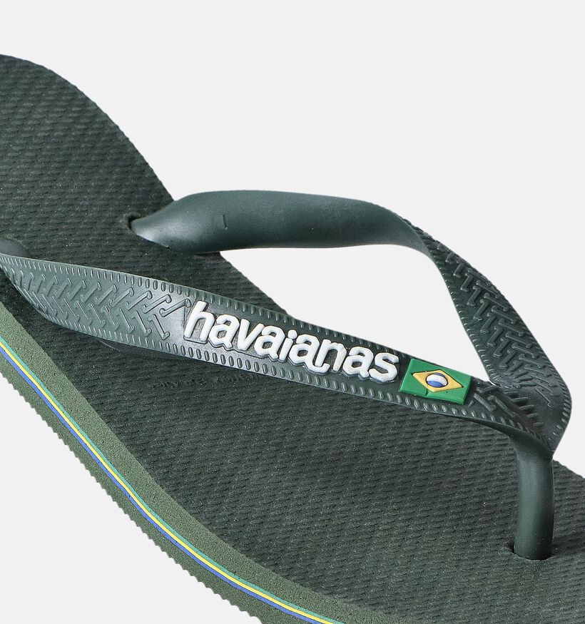 Havaianas Brasil Logo Kaki Teenslippers voor heren (357798)