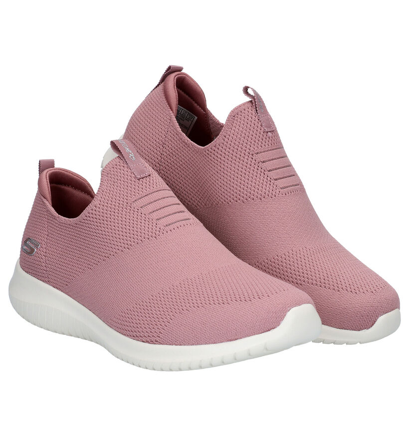 Skechers Ultra Flex First Take Zwarte Slip-on Sneakers voor dames (310629) - geschikt voor steunzolen