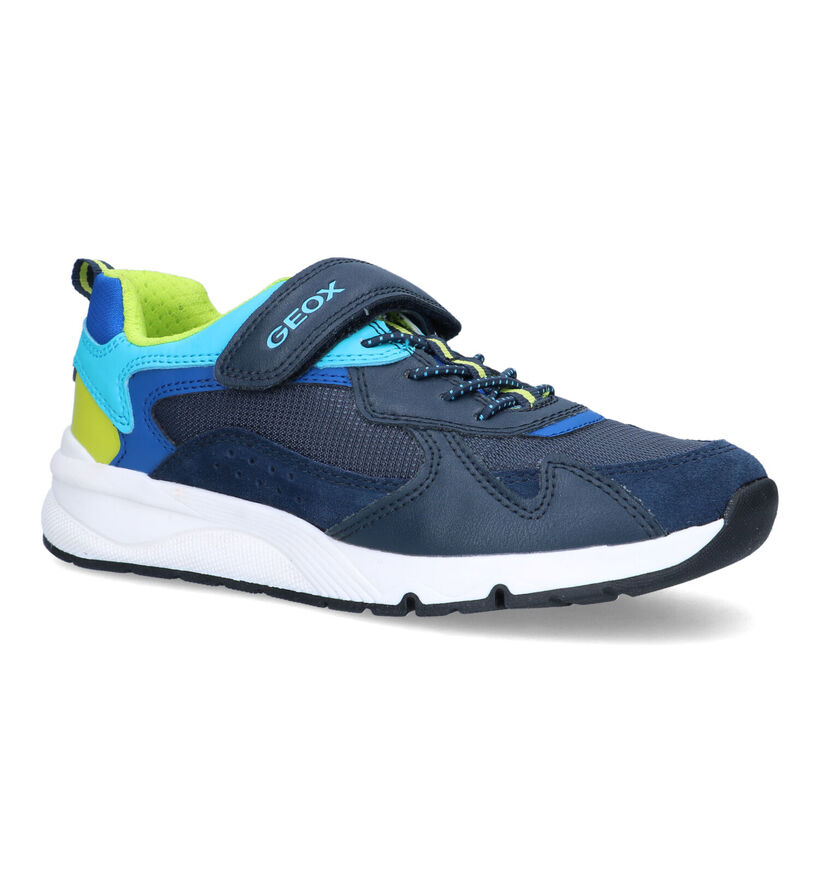 Geox Rooner Blauwe Sneakers voor jongens (320629) - geschikt voor steunzolen