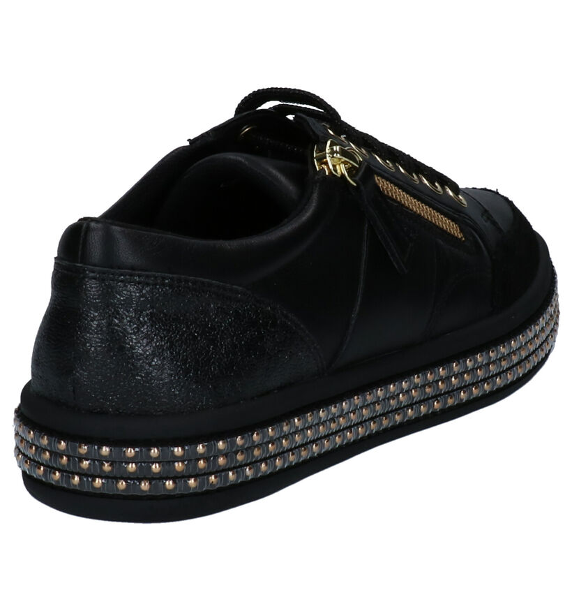 Geox Chaussures basses en Noir en cuir (263890)