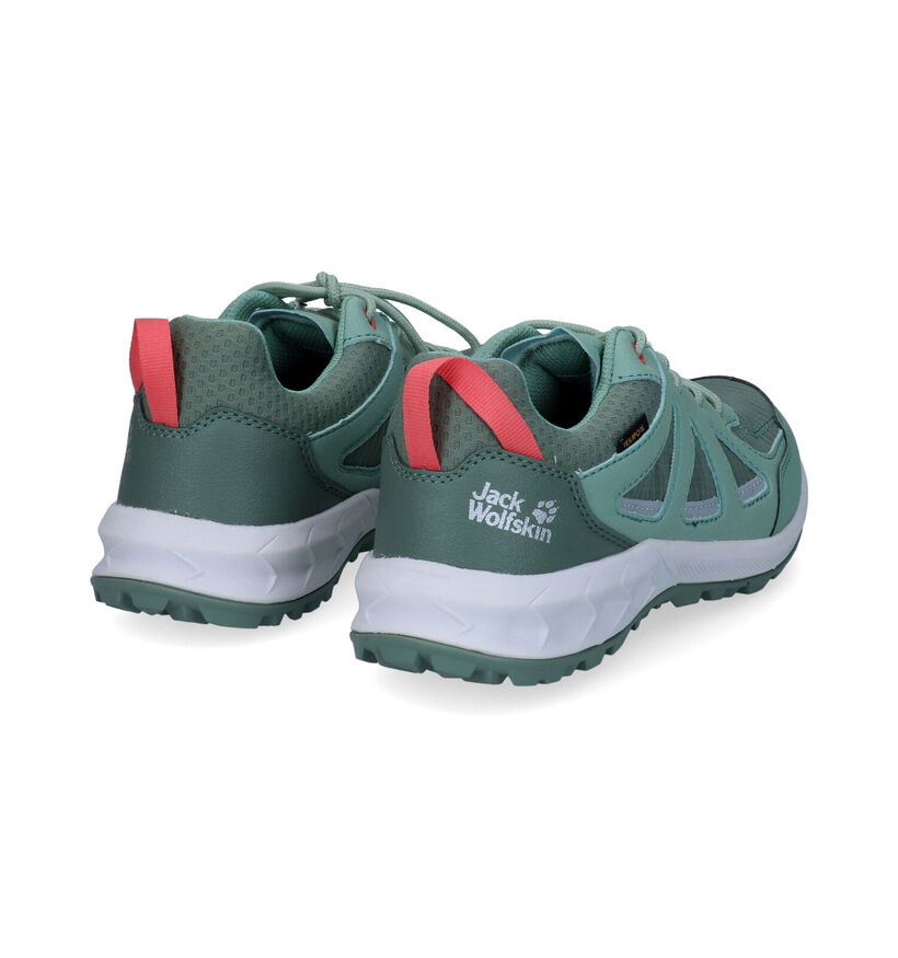Jack Wolfskin Woodland Texapore Chaussures de randonnée en Vert pour femmes (302179) - pour semelles orthopédiques
