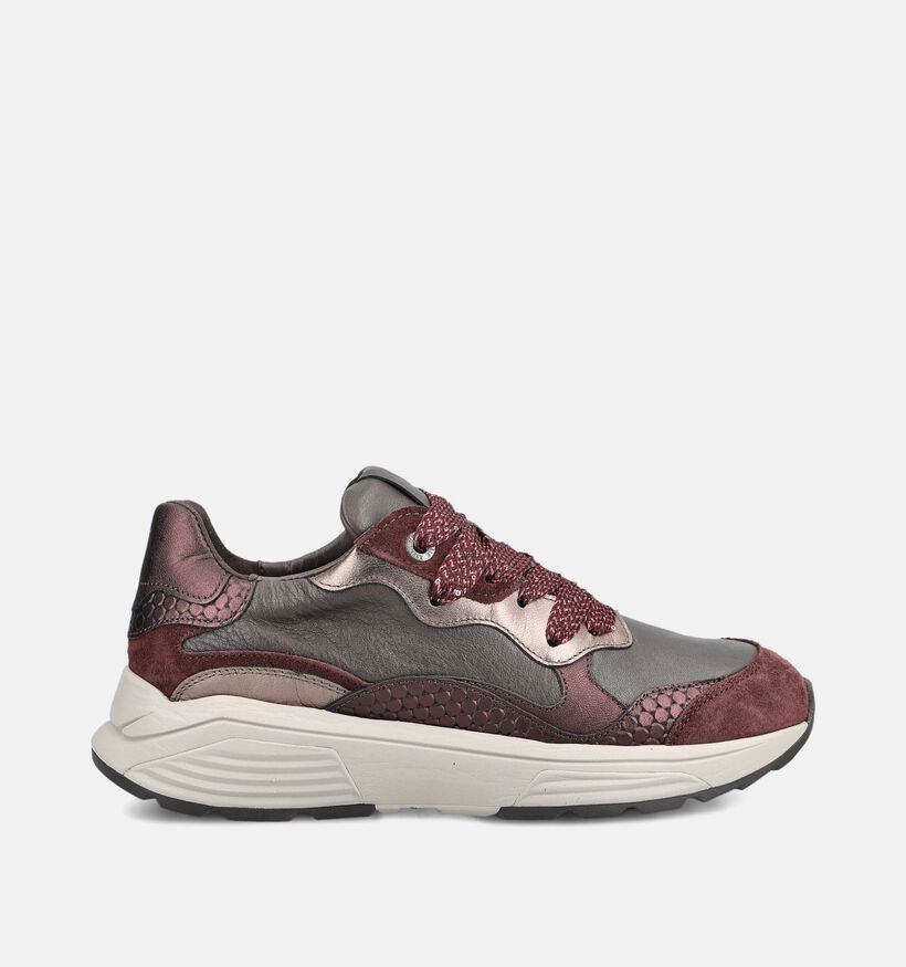 Xsensible Rainbow Bordeaux Sneakers voor dames (379019) - geschikt voor steunzolen