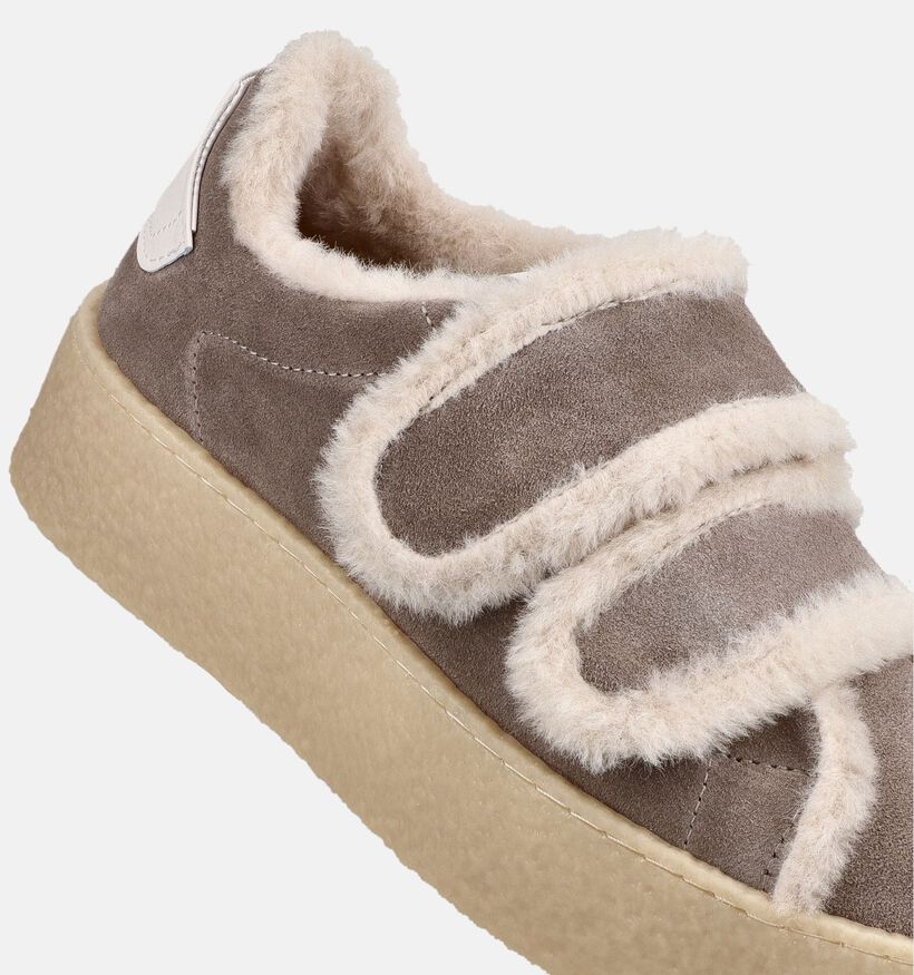 Tamaris Taupe Schoenen met Velcro voor dames (381082) - geschikt voor steunzolen