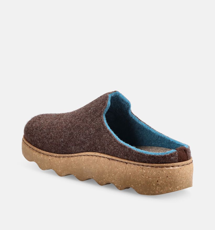 Rohde Foggia Donkerbruine Open Pantoffels voor dames (379799) - geschikt voor steunzolen