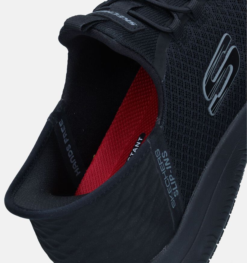 Skechers Summits SR Colsin Baskets Slip-on en Noir pour hommes (347611) - pour semelles orthopédiques