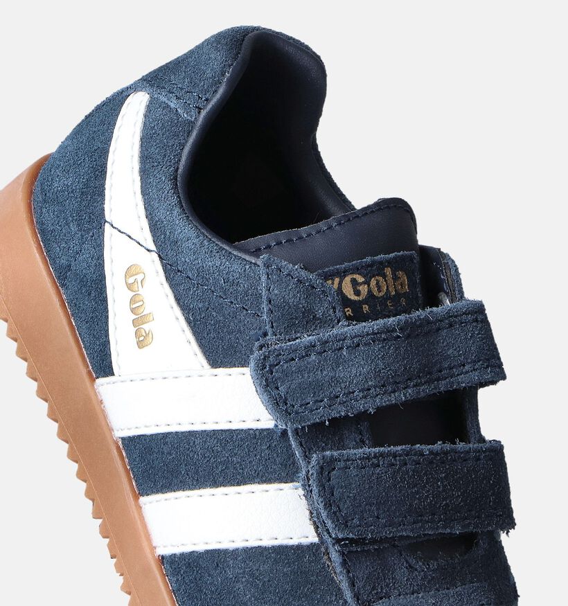Gola 192 Harrier Strap Baskets en Bleu pour filles, garçons (352950) - pour semelles orthopédiques