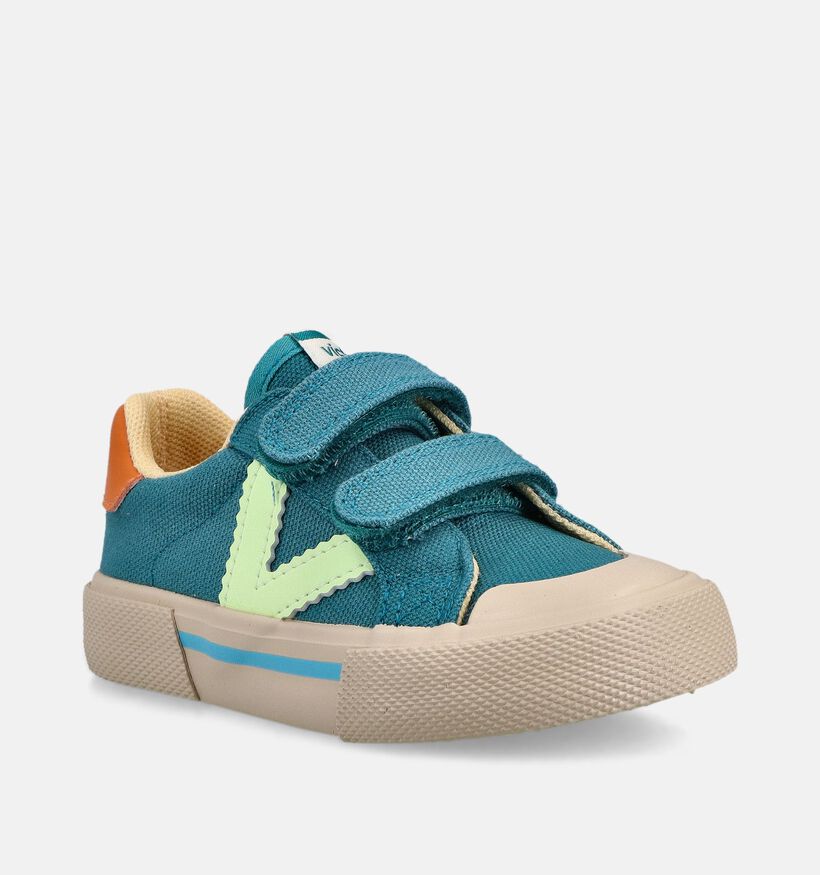 Victoria Tribu Minimalista Blauwe Lage Sneakers voor meisjes, jongens (371001)