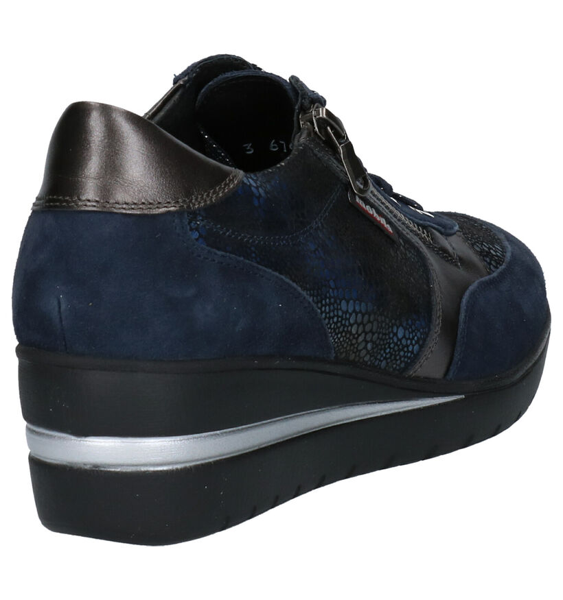 Mobils By Mephisto Patrizia Blauwe Veterschoenen in nubuck (259750)