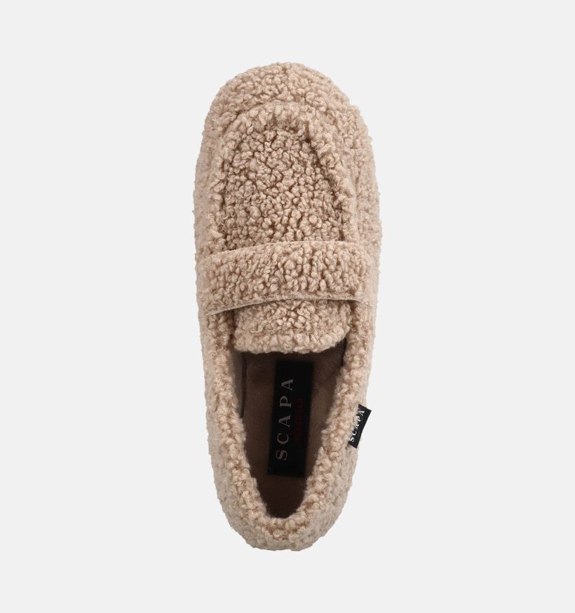 Scapa Pantoufles ferm&eacute;es en Beige pour femmes (380855)