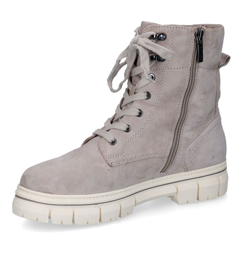 Tamaris Comfort Taupe Boots in nubuck (317970)