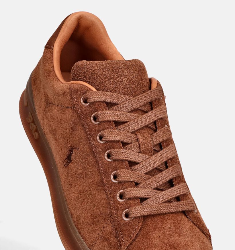 Polo Ralph Lauren Court Chaussures plates en Marron pour hommes (377252)