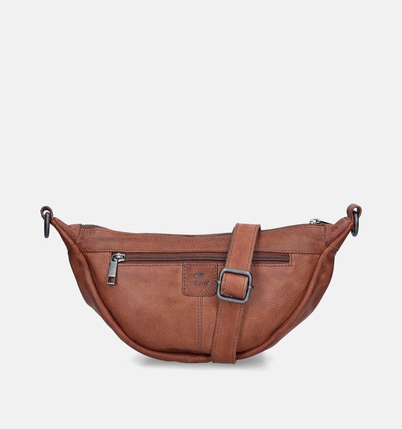 Bear Design Sac porté croisé en Cognac pour femmes (358912)