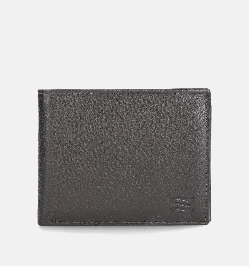 Crinkles Portefeuille en Brun fonc&eacute; pour hommes (376021)