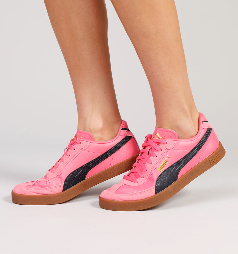 Puma Club II Era Baskets en Fuchsia pour femmes (350414) - pour semelles orthopédiques
