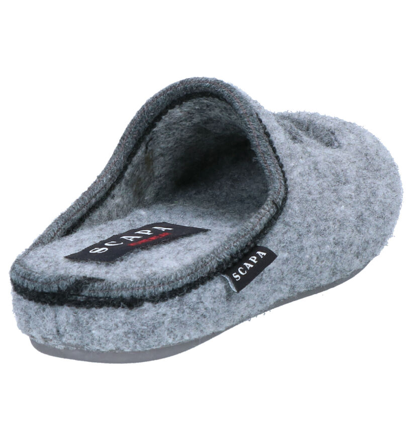 Scapa Pantoufles ouvertes en Gris en textile (263669)