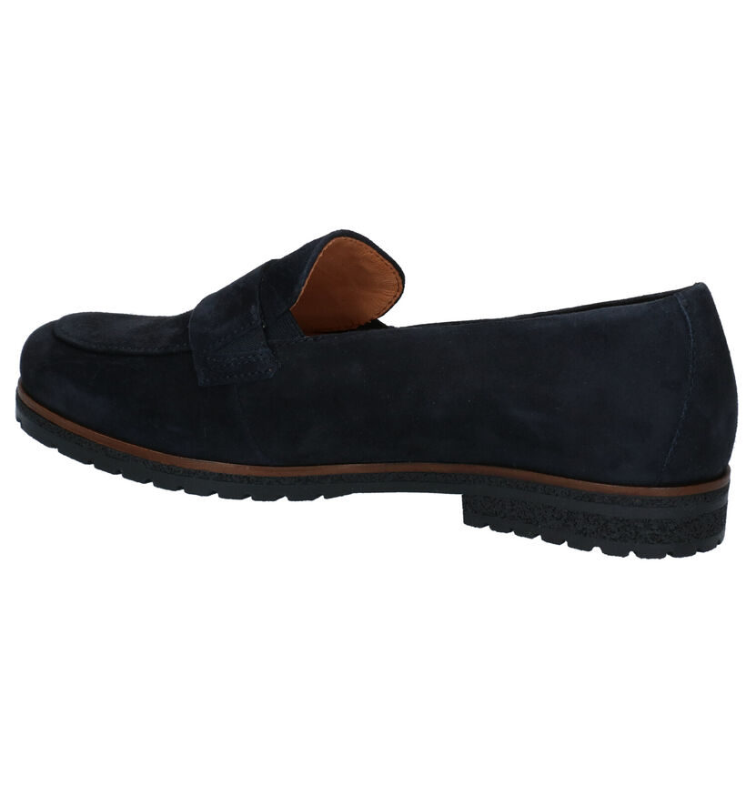 Gabor Easy Walking Blauwe Loafers in daim (283895)