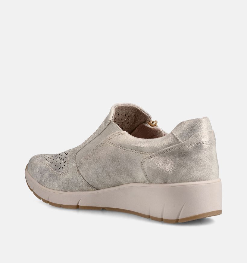Jana Vegan Chaussures confort en Beige pour femmes (367763) - pour semelles orthop&eacute;diques