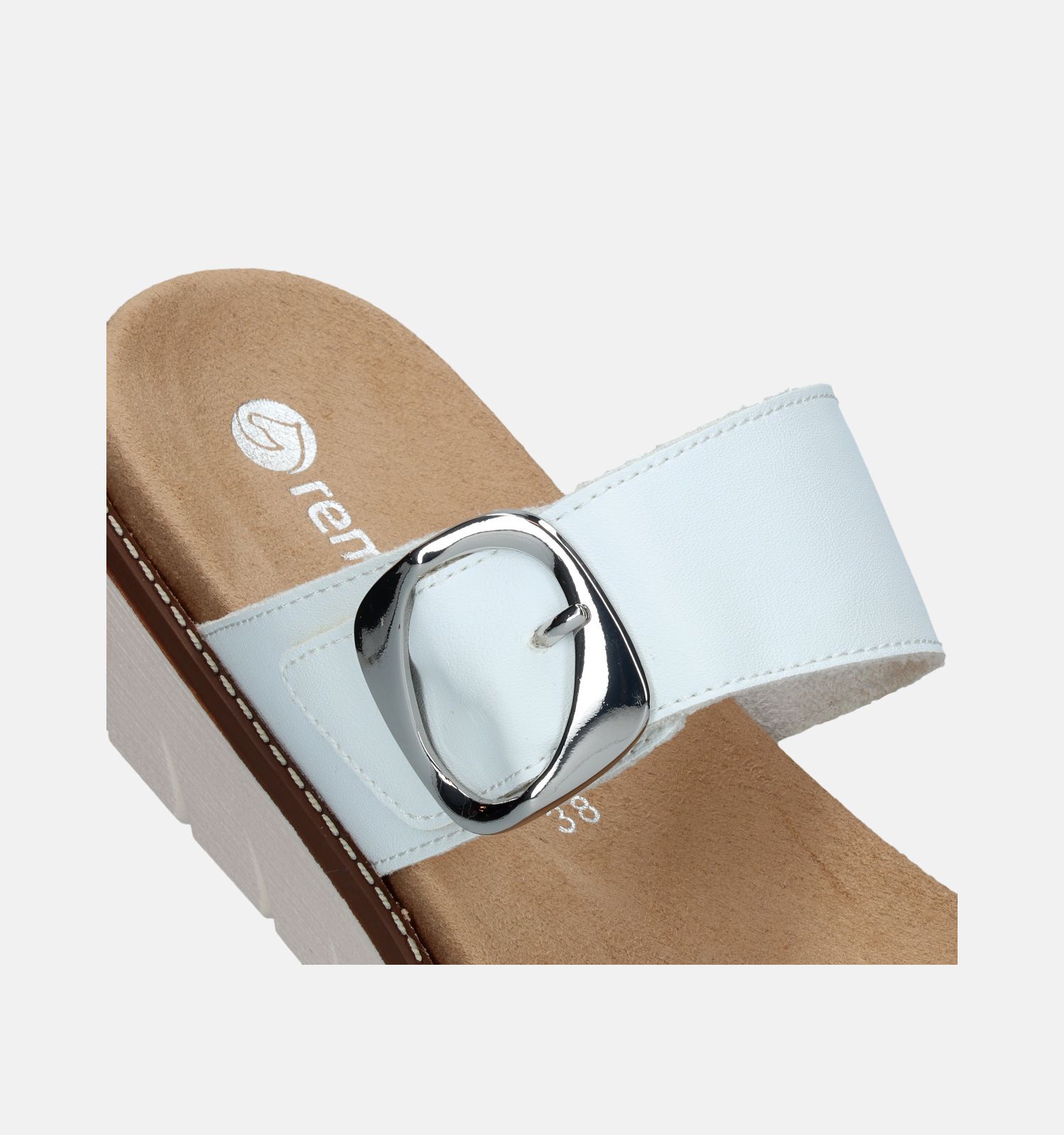 Remonte Ecru Slippers voor steunzolen Dames Slippers Lage schoenen Online op TORFS.BE