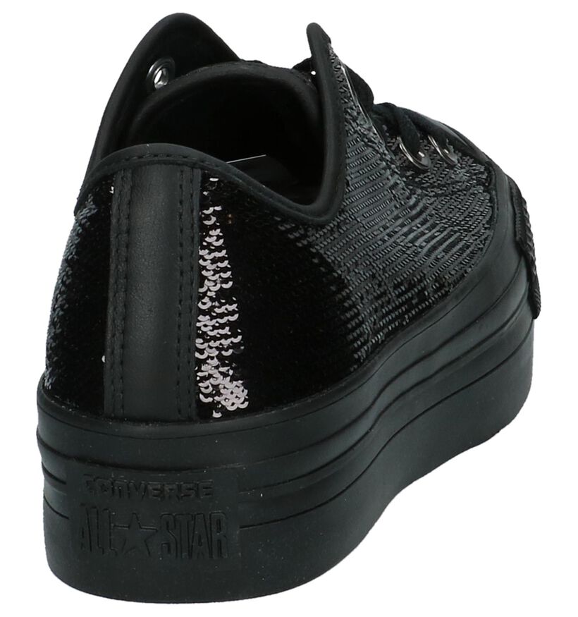Converse Chuck Taylor All Star Platform Zwarte Sneakers, , pdp