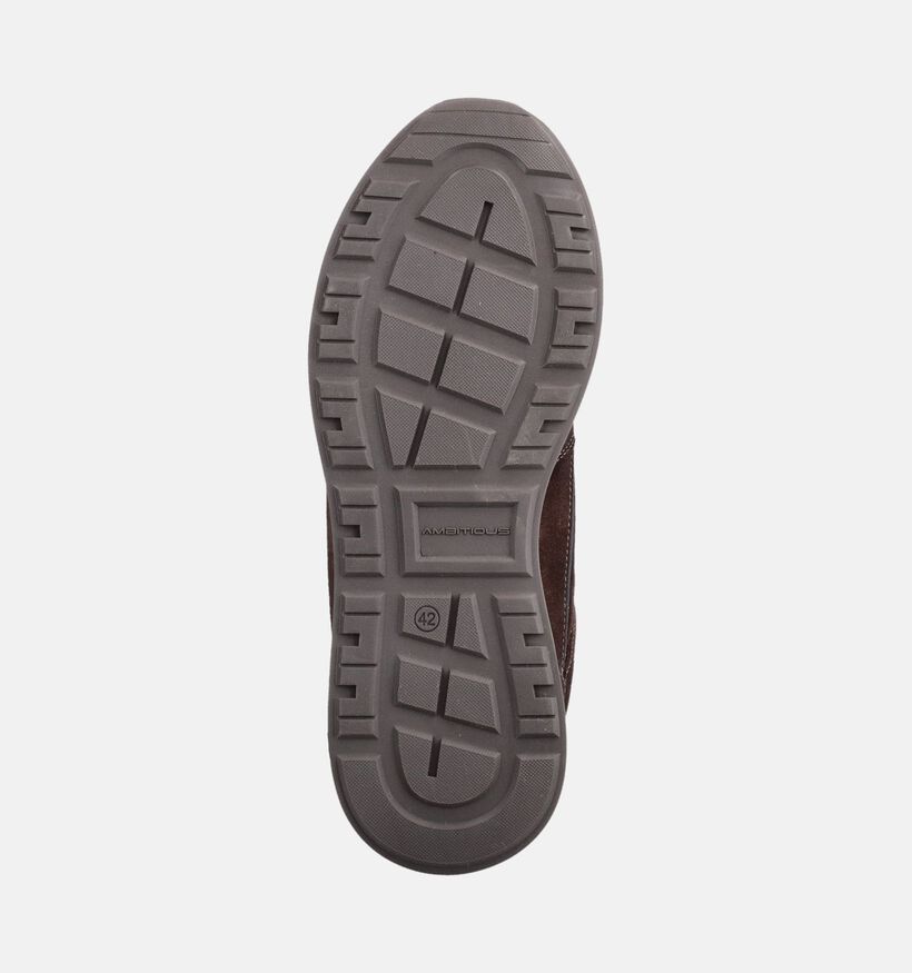 Ambitious Slow Chaussures plates en Brun fonc&eacute; pour hommes (381292) - pour semelles orthop&eacute;diques