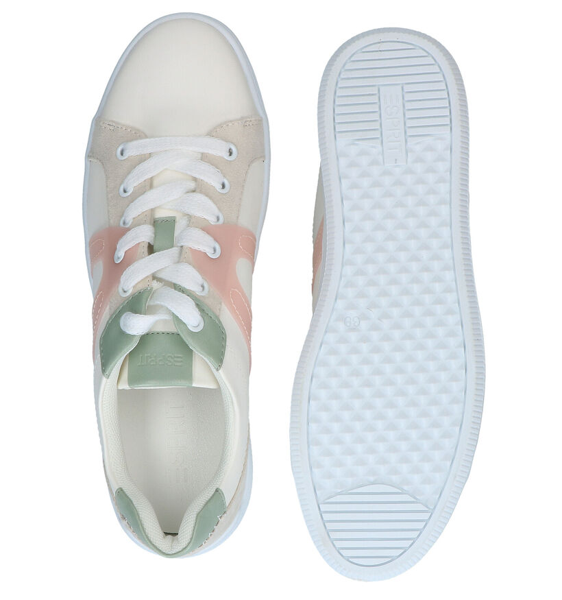 Esprit Agnes Chaussures à lacets en Blanc en simili cuir (285153)