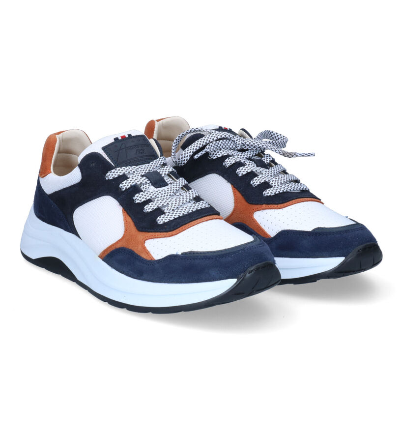 Bullboxer Blauwe Sneakers in leer (316530)