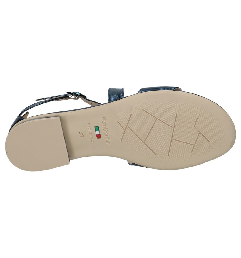 Donkerblauwe Geklede Sandalen NeroGiardini, , pdp