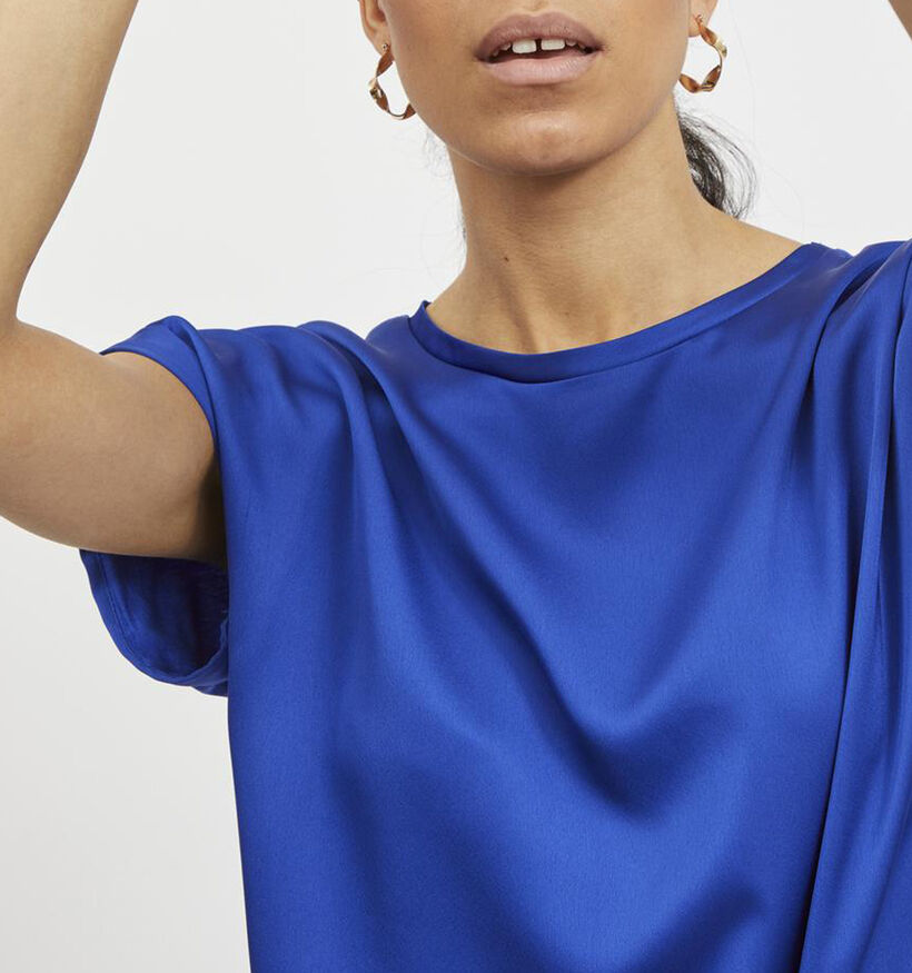 Vila Ellette Satin Bruine T-shirt voor dames (361343)