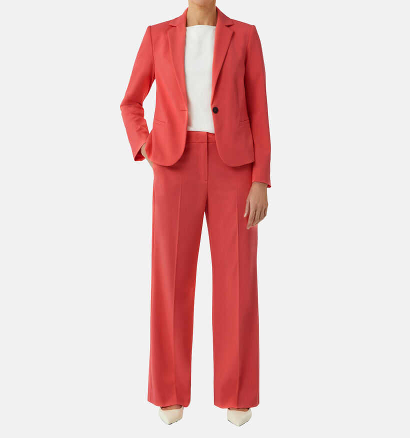 comma Roze Geklede broek voor dames (356965)