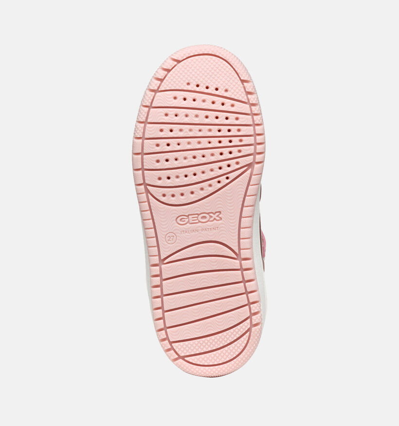 Geox Washiba Baskets en Rose pour filles (344540) - pour semelles orthopédiques