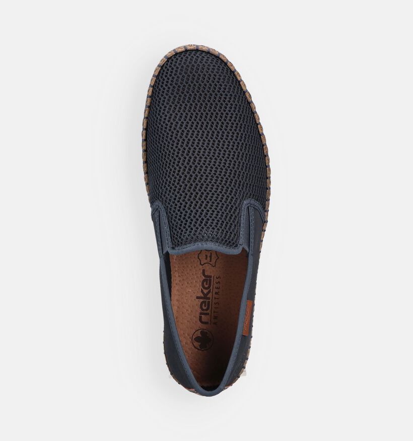 Rieker Espadrilles en Bleu fonc&eacute; pour hommes (370483)