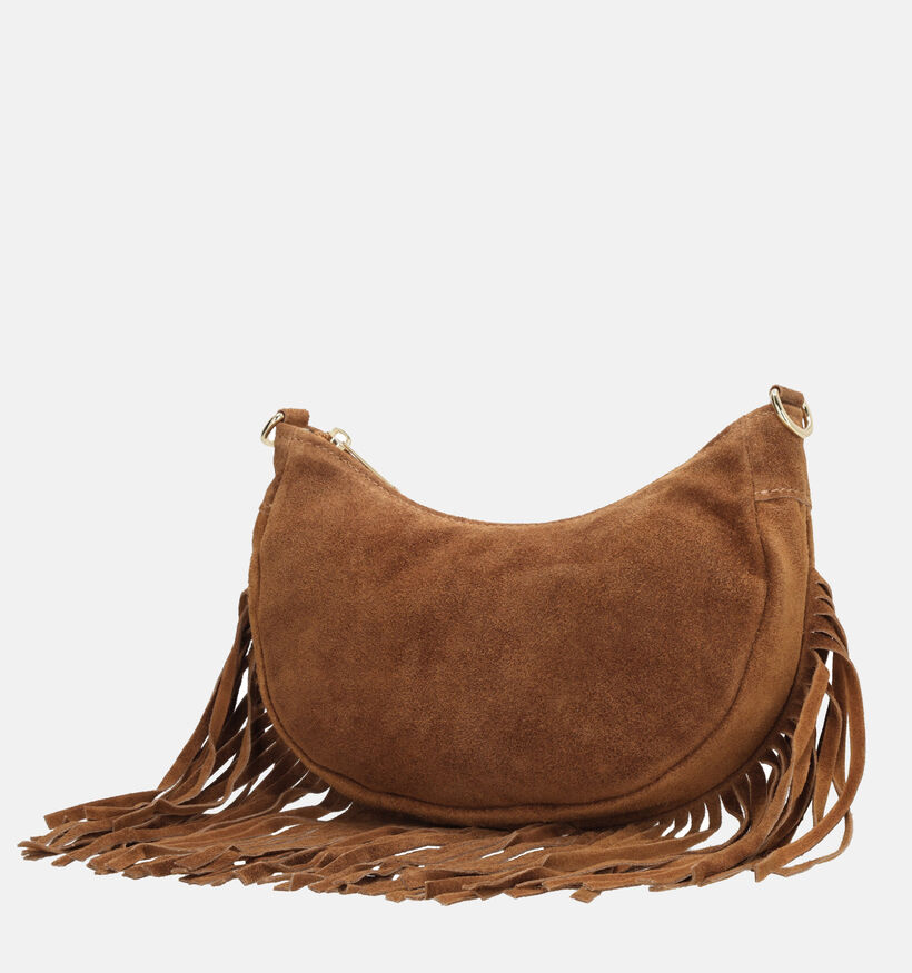 Charm London Fringes Bruine Schoudertas voor dames (373490)